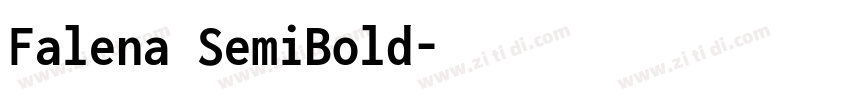 Falena SemiBold字体转换
